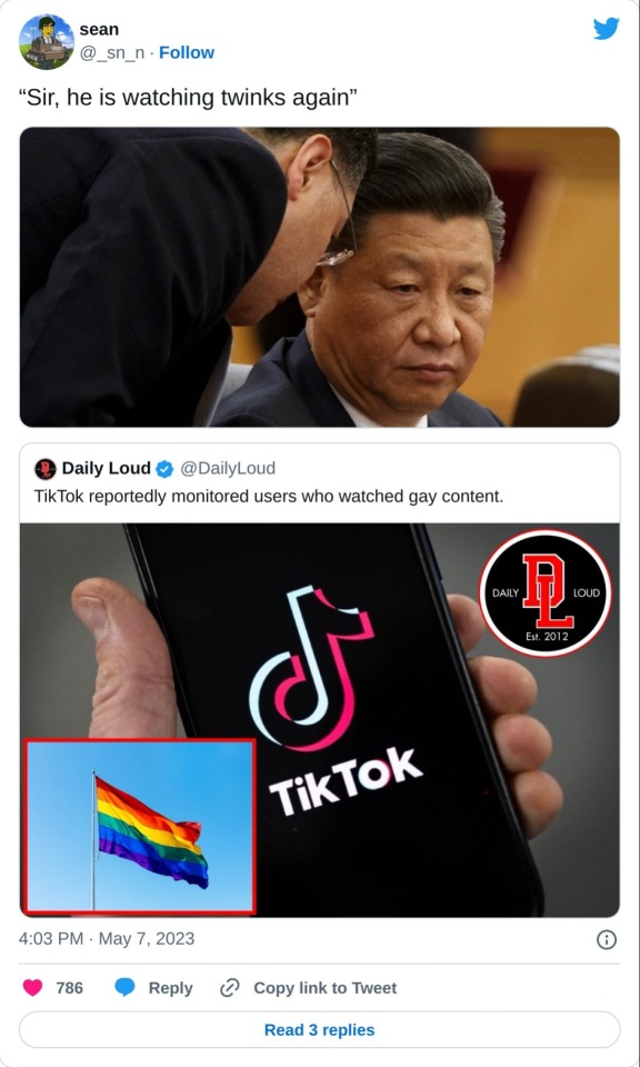 “Sir, he is watching twinks again” https://t.co/eFjXBxpdLl pic.twitter.com/QldfoCpBW0

— sean (@_sn_n) May 7, 2023