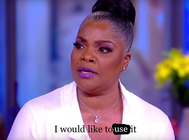 the "I would like to see it" meme edited so that it reads "I would like to use it"