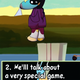  2. We'll talk about
 a very special game.