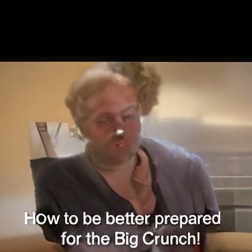  How to be better prepared
 for the Big Crunch!