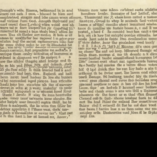 [Description] a black and white image of a page from an 1836 newspaper. It is printed in the first person perspective of PERSON, with his wife [Text]Joseph's wife, Emma, believed in him and trusted him. Because of her belief, she [newline] supported Joseph and the Mormon religion. However, when Joseph received a vision [newline] about the end times, he thought it was evil and tried to stop it. At the same time, he also [newline] had visions from God. Joseph thought that Jesus Christ and other saints had visited [newline] him to