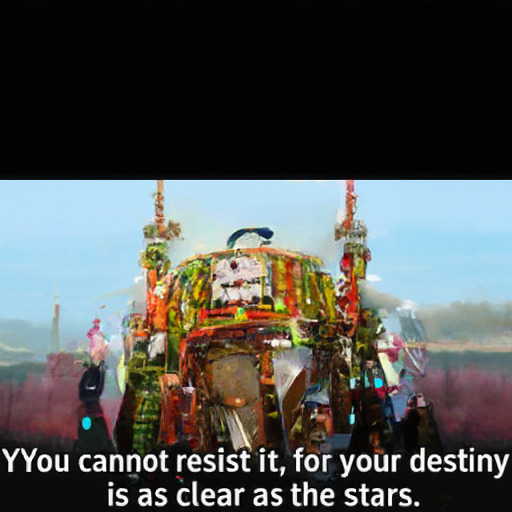  You cannot resist it, for your destiny
 is as clear as the stars.