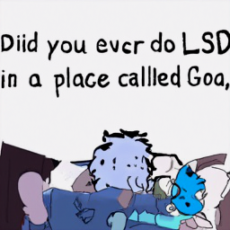  Did you ever do LSD
 in a place called Goa,
