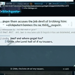 
</a><a href="https://www.kingjamesbibleonline.org/">https://www.kingjamesbibleonline.org</a>

</blockquote>
 Job then accuses the devil of tricking him:

<blockquote>1 And Job said to the Lord:

 2 Whence comest thou to me, that I may learn
 of thee? and where goest thou?

 2 And the Lord answered Job out of the whirlwind, and
 said:

 3 Girdle, the loins of my trousers,
 and spare
 me not.

 4 For whoso despiseth