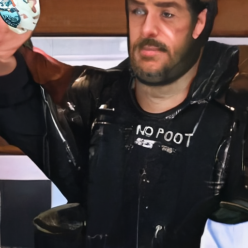 [Description] a picture of PERSON in a leather jacket with a beer bottle in his hand. [Text] DO NOT REPOST