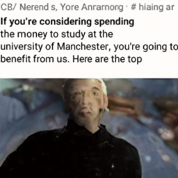  If you're considering spending
 the money to study at the
 university of Manchester, you're going to
 benefit from us. Here are the top