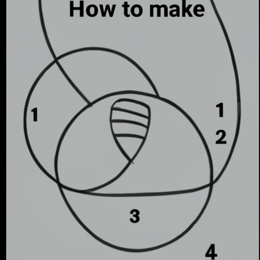 [Description] A diagram that shows how to make a circle. Text on the left says, ` [Text] How to make [newline]  a [newline]  circle [newline]  1 [newline]  2 [newline]  3 [newline]  4
