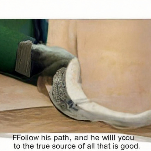  Follow his path, and he will lead you
 to the true source of all that is good.